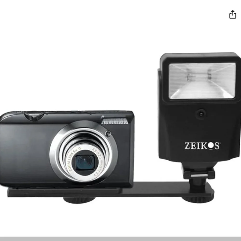DIGITAL FLASH WITH BRACKET, DSLR, POINT & SHOOT CAMERA, PHOTO